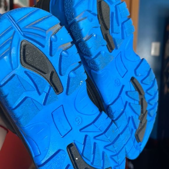 Arctic Shield Snow Boots Sz 5 Black Blue Zip Front - Picture 9 of 13